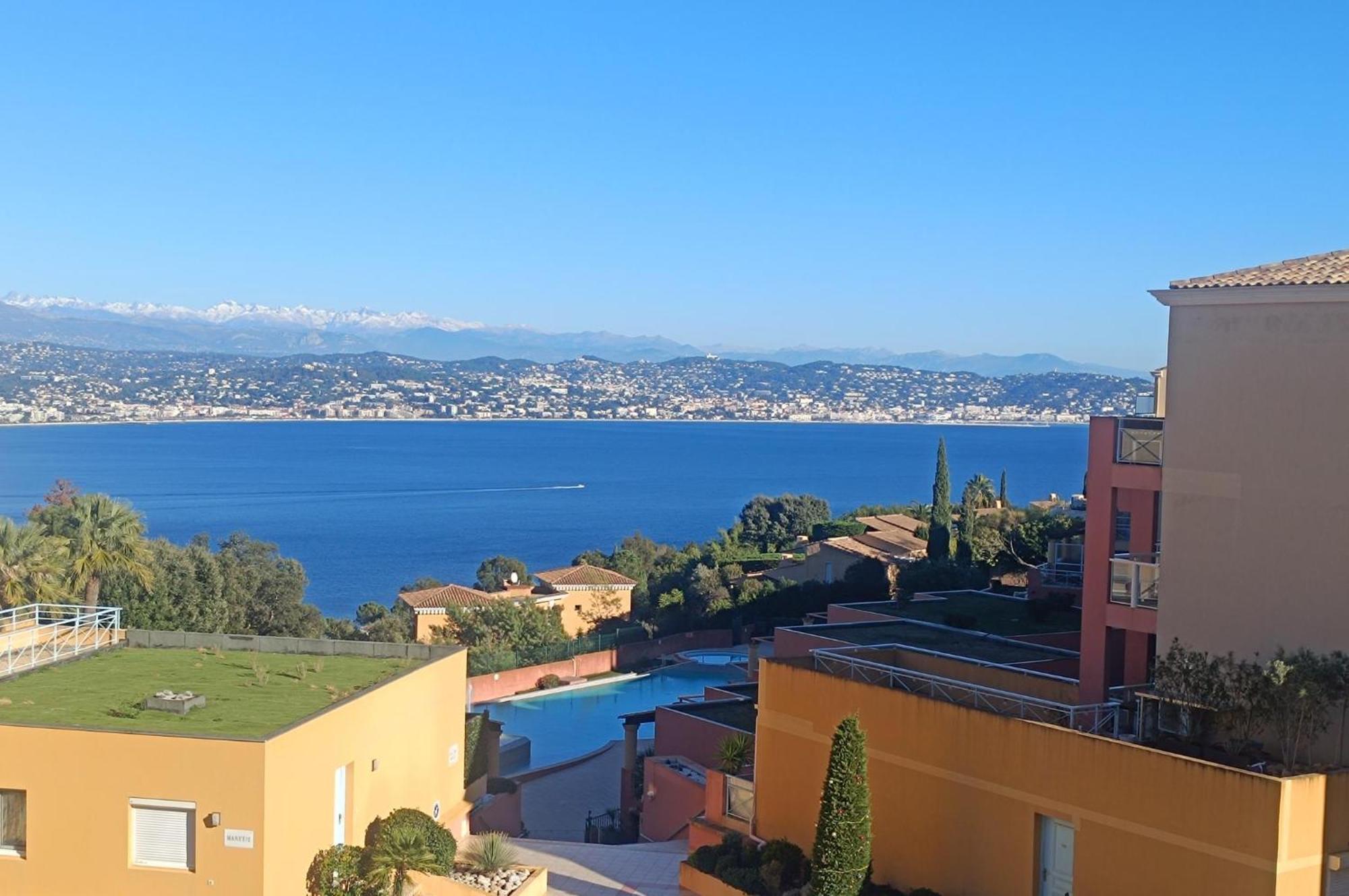 Magnifique Vue Mer Et Piscine - Les Cles De L Esterel Теуль-сюр-Мер Екстер'єр фото