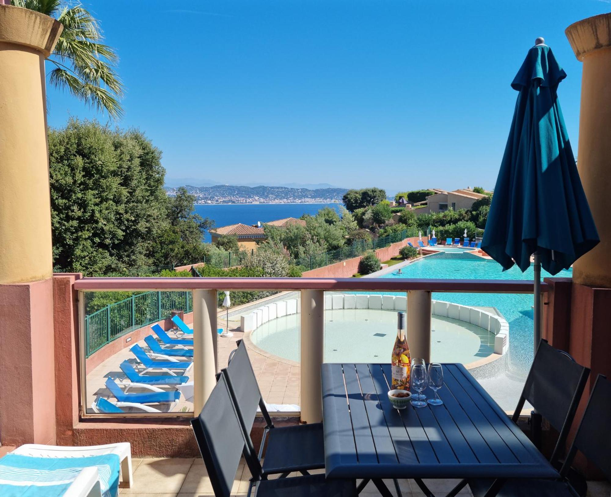 Magnifique Vue Mer Et Piscine - Les Cles De L Esterel Теуль-сюр-Мер Екстер'єр фото