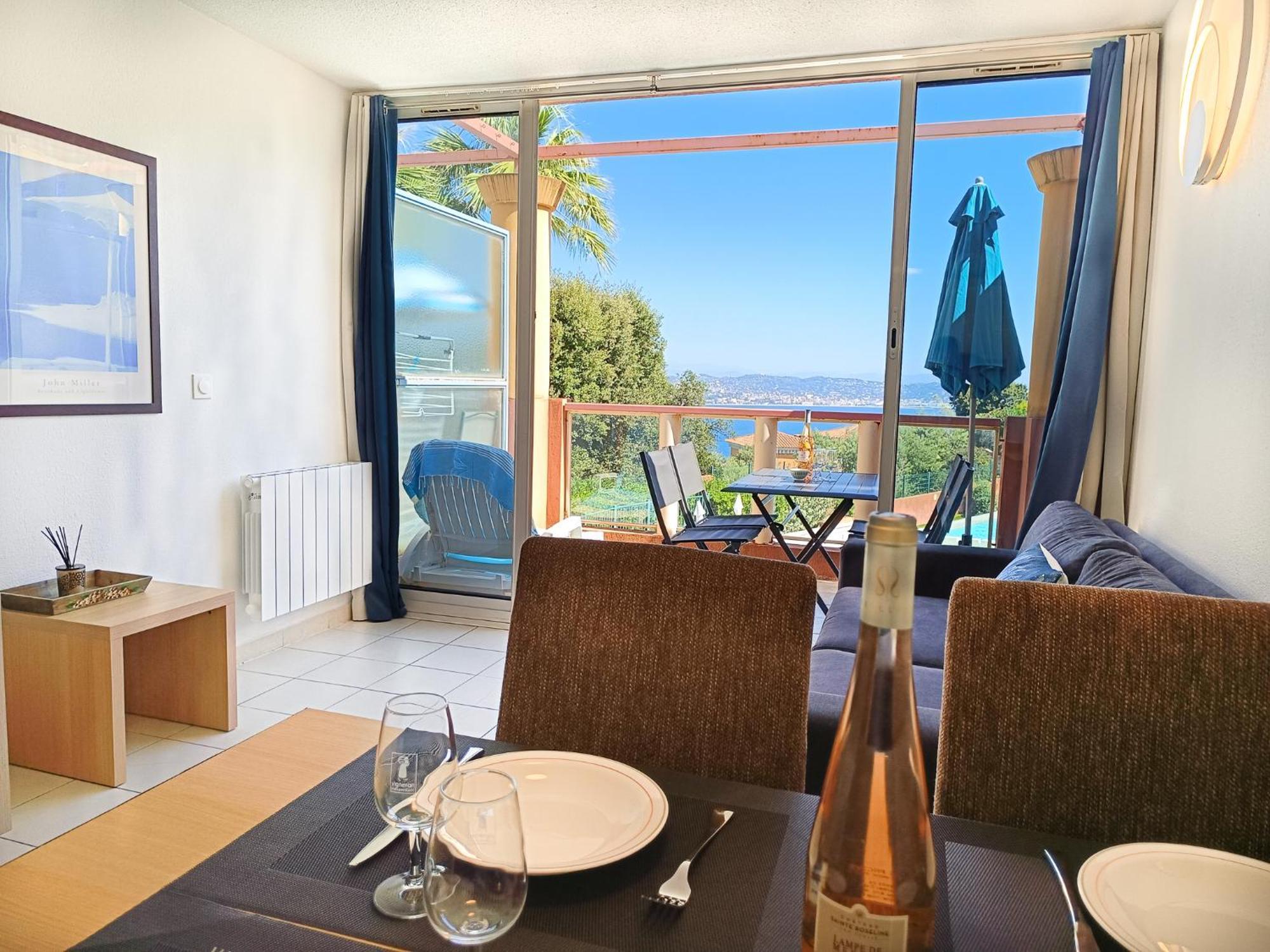 Magnifique Vue Mer Et Piscine - Les Cles De L Esterel Теуль-сюр-Мер Екстер'єр фото